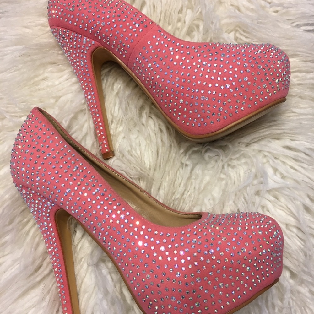 Pink Studded Pumps